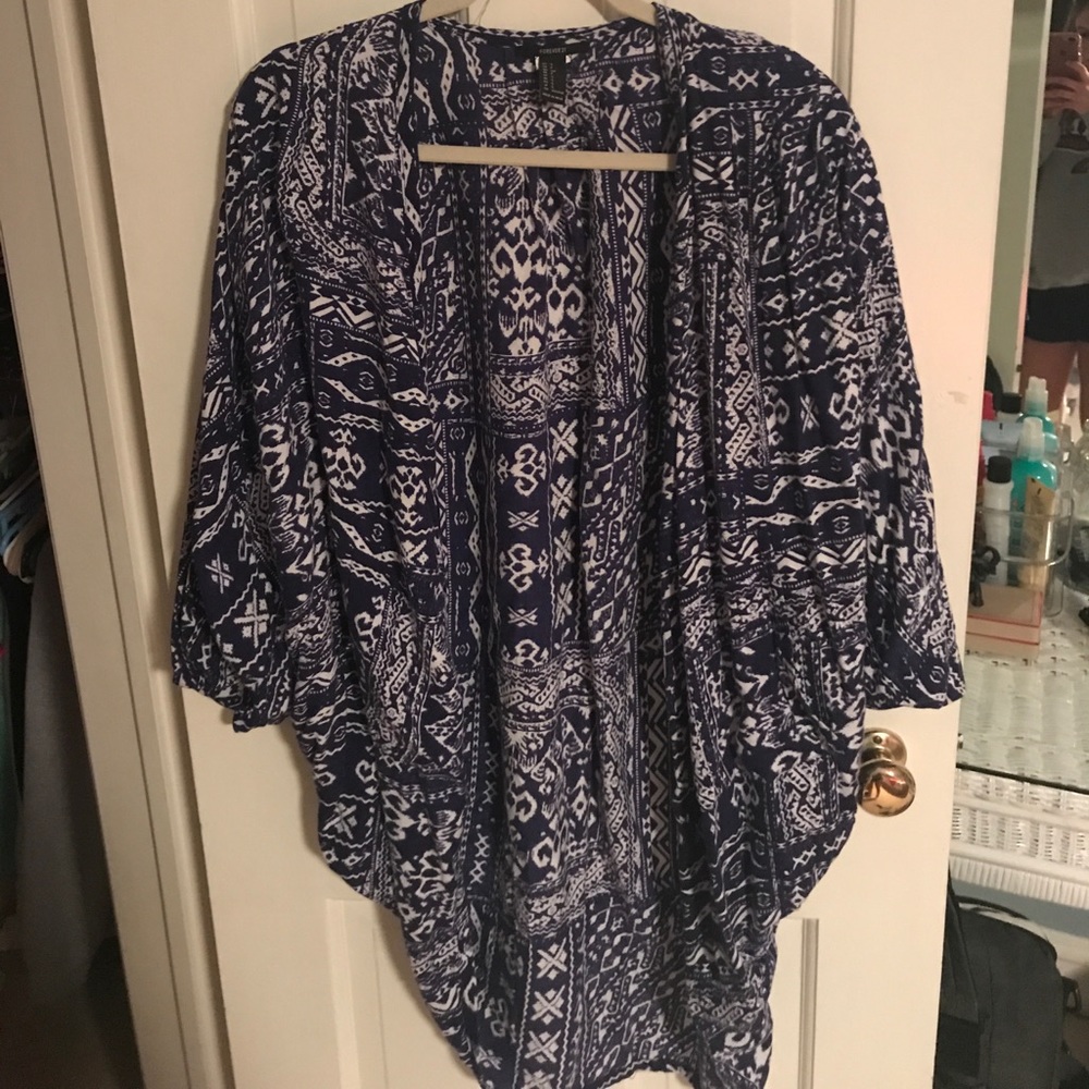 Forever 21 tribal patterned kimono